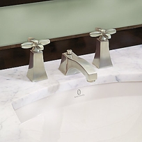 BARBARA BARRY ORIGINAL BASIN SET, CROSS HANDLES