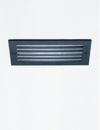 d1082 Flush mounted step light with five slot grill ADA d1082 Flush mounted step light with five slot grill ADA