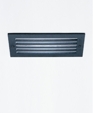 d1082 Flush mounted step light with five slot grill ADA d1082 Flush mounted step light with five slot grill ADA