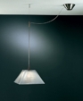 d5281 MARIELA 5 3/4" square pendant with clear glass shade