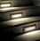 Recessed wall with louvers