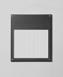 Recessed wall with linear spread diffuser
