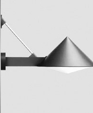 Surface wall with shielded light source Surface wall with shielded light source