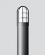 Bollard - symmetrical distribution with guard Bollard - symmetrical distribution with guard
