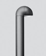 Bollard with shielded light source Bollard with shielded light source