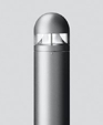 Bollard with shielded light source Bollard with shielded light source