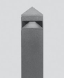 Bollard - square with shielded light source Bollard - square with shielded light source