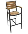 MDT-2 TEAK BARSTOOL WITH ARMS