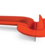 Serpentine waiting seats