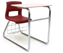 Poly Dual Entry Sled /w Book Basket