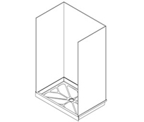 Lippert One-Piece Back Wall Rectangular Shower Lippert One-Piece Back Wall Rectangular Shower
