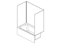 Prism One-Piece Back Wall Tub Surround Prism One-Piece Back Wall Tub Surround