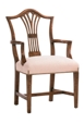 Country English Chair With Leaf Carved Back Item #CE0306A