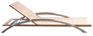 The Indio Sunbed - Teak/Alu
