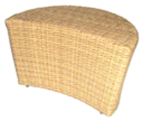 The Half Round Puff Table The Half Round Puff Table