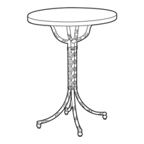 36" Round Bar Table MEBT36