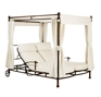 Campaign Grande Adjustable Double Chaise, Loose Cushions, Canopy Frame and Cover, & Curtains [3590-7500]