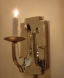 Antiqued Mirrored Wall Sconce