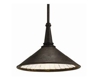 Industrial Iron and Mirrored Pendant