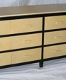 6-Drawer Oak & Vellum Commode