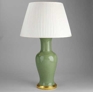 Crackled Fishtail Vase, Apple Green