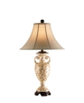 Antique Ivory Scrolled Lamp