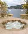 COPPER FLOWER SHAPED SPA WITH 6 INDIVIDUAL BUCKET SEATS