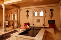 COPPER ROMAN T SHAPED SOAKING BATH