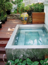 STAINLESS STEEL SPA WITH THREE SIDED SKIRT