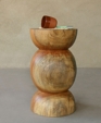 Contemporary Turned Wood Stool Table