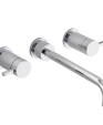 One 2 Handle Wall Mount Lavatory Faucet