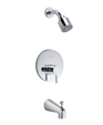 One Bath/Shower Trim Kit with Integral Diverter