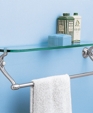 Standard Collection® Towel Bar with Glass Shelf