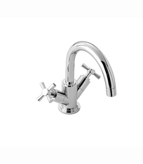 Single Hole Lavatory Set - Cross Handles