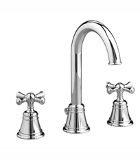 High Spout Widespread Lavatory Set  - Cross Handle