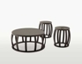 LOTO SIMPLICE Small Table and Ottomans