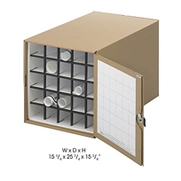 25-3/4"D Corrugated Roll File, 25 Tube