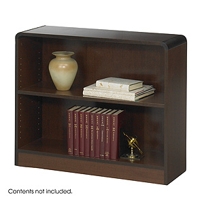 2-Shelf Radius-Edge Veneer Bookcase