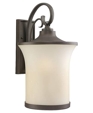 Del Prato Misted Bronze Large Outdoor Wall Mounted Lantern