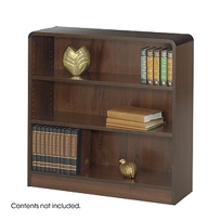 3-Shelf Radius-Edge Veneer Bookcase