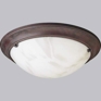 Eclipse Cobblestone Three-Light Fluorescent Ceiling Light