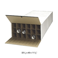 43"D Tube-Stor KD Roll File, 18 Tube (Qty.2)