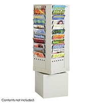 44-Pocket Steel Rotary Magazine Rack
