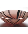 Fused Silk Screened Tempered Glass Vessel Sink Fused Silk Screened Tempered Glass Vessel Sink