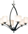 Pisces Oxidized Bronze Six-Light Chandelier