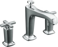 K-T16236-3 - Margaux deck-mount bath faucet trim, valve not included