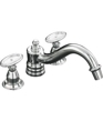 K-T125-9B - Antique™ deck-mount high-flow bath faucet trim, valve not included K-T125-9B - Antique™ deck-mount high-flow bath faucet trim, valve not included