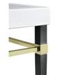K-6899-AF - Kathryn® square tapered French Gold legs wrapped in leather K-6899-AF - Kathryn® square tapered French Gold legs wrapped in leather