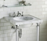 K-3023 - Kathryn® marble console tabletop with 8" faucet drilling K-3023 - Kathryn® marble console tabletop with 8" faucet drilling