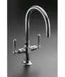 K-7342-4 - HiRise stainless two handle bar sink faucet